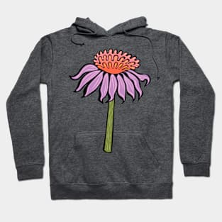 Purple Coneflower Echinacea Indigenous WAWEZHI CANADA Hoodie